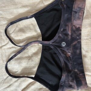 lululemon athletica Black Tie-Dye Sports Bra